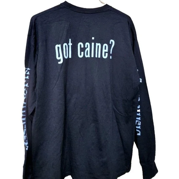 Rosco Caine Swamp Music T-Shirt Southern Rock Hippie Rockabilia Black XL Band